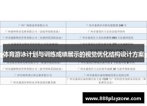 体育游泳计划与训练成绩展示的视觉优化结构设计方案